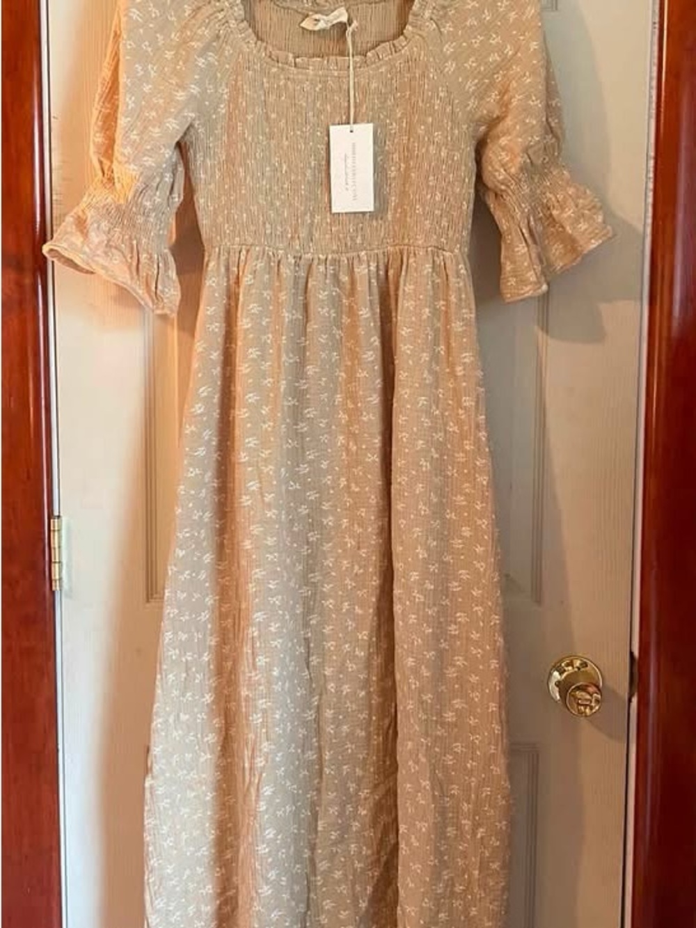 Worth Collective Sienna Puff Sleeve Maxi Dress